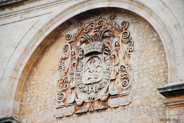 Merida Cathedral detail Merida Cathedral detail, Mexico