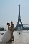 married on Trocadero, France