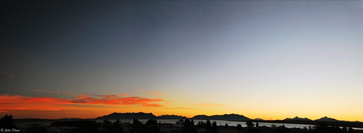 sunset Puerto Natales, Chile