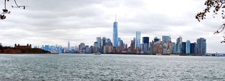 from Liberty island, NYC, USA