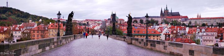 sunrise over Charles Bridge, Prague, Czech Republic