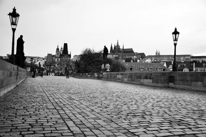 sunrise over Charles Bridge, Prague, Czech Republic