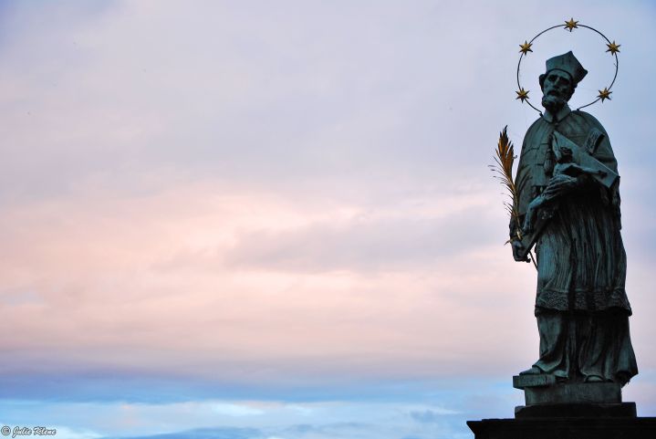 sunrise over Charles Bridge, Prague, Czech Republic