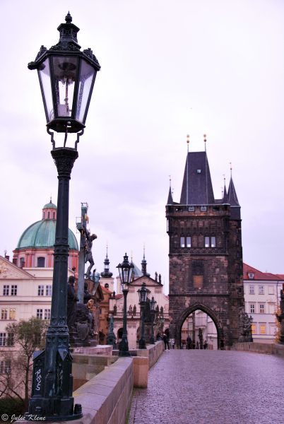 sunrise over Charles Bridge, Prague, Czech Republic