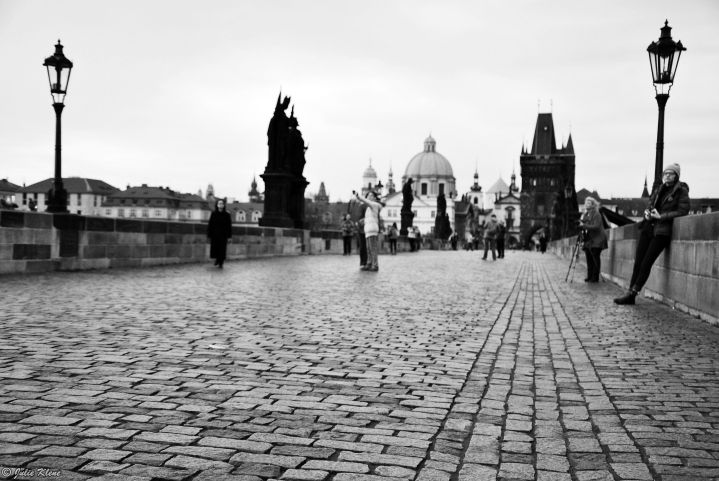 sunrise over Charles Bridge, Prague, Czech Republic