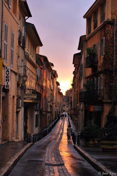 Sunset in Aix-en-Provence, France