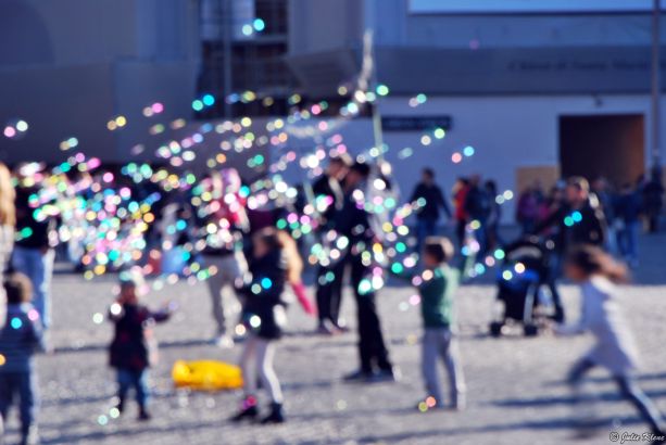 Bubble dance, Rome, Italy