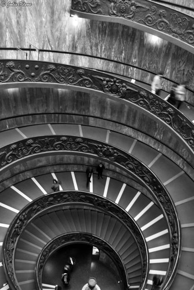 Vatican stairs, Rome, Italy