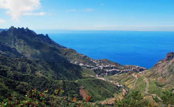 the road to Benijo beach, Tenerife, Canary Islands