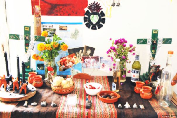 Dia de Muertos altar, Merida, Yucatan, Mexico