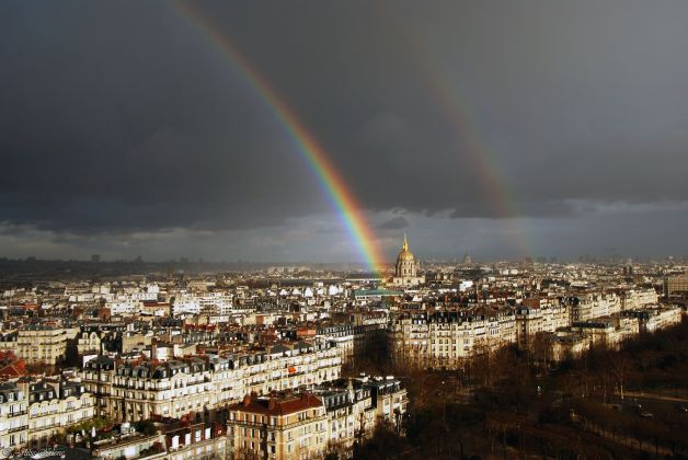 Double rainbow, Paris, France